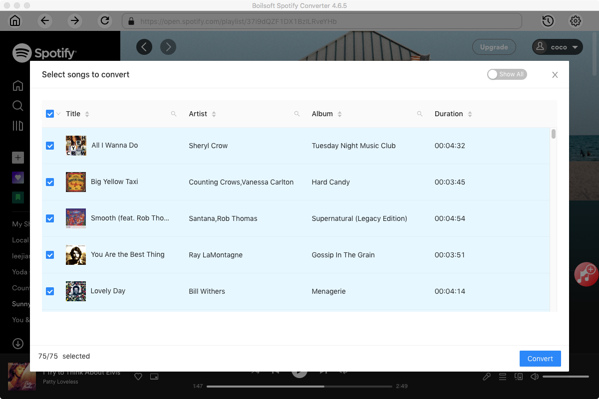 convert spotify playlist to mp3 online