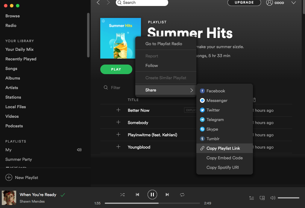 convert public playlist from spotify to apple music